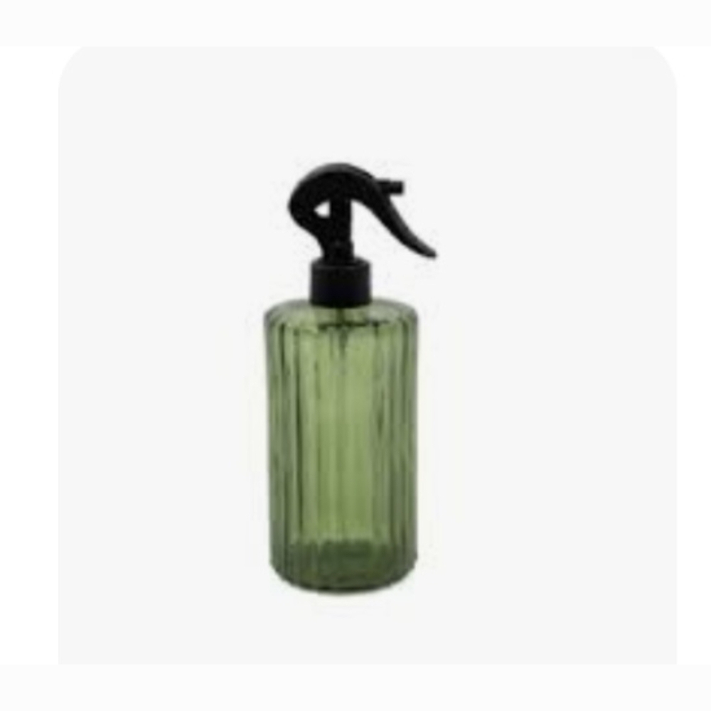 Green Glass Spray Bottle